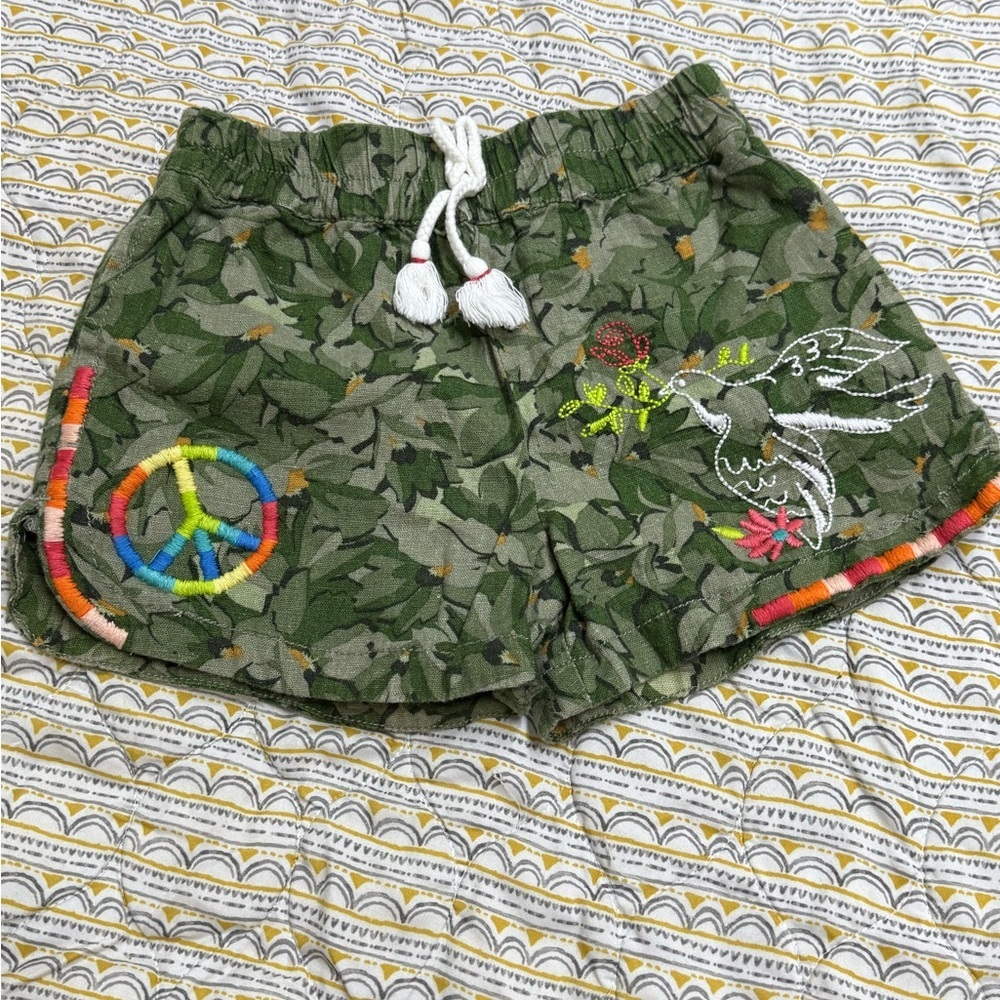 Peek Camouflage Shorts with Embroidery